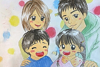 お父さん、お母さん、ぼくも､わたしも、みんなで理容ファミリーサロンマルヤマで　　オシャレになりましょう。